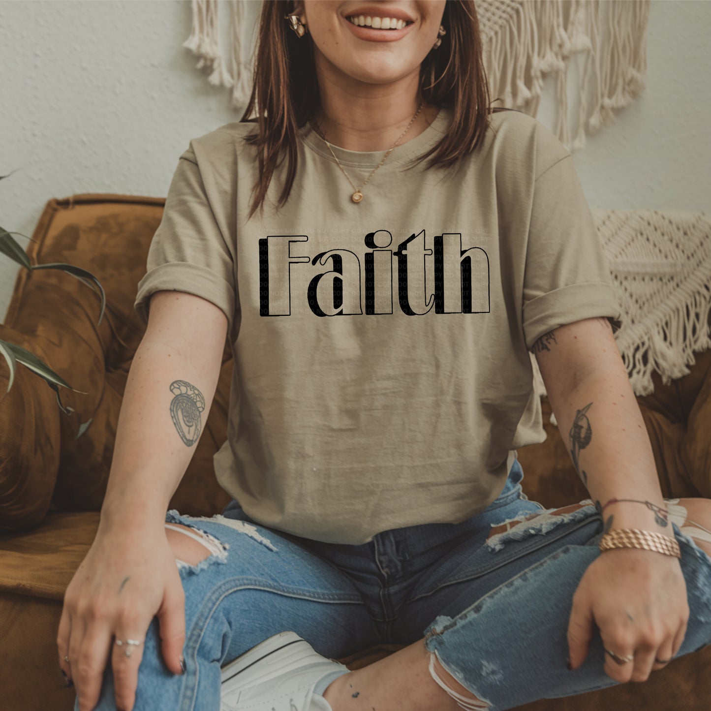 Faith Black Shadow Black or White