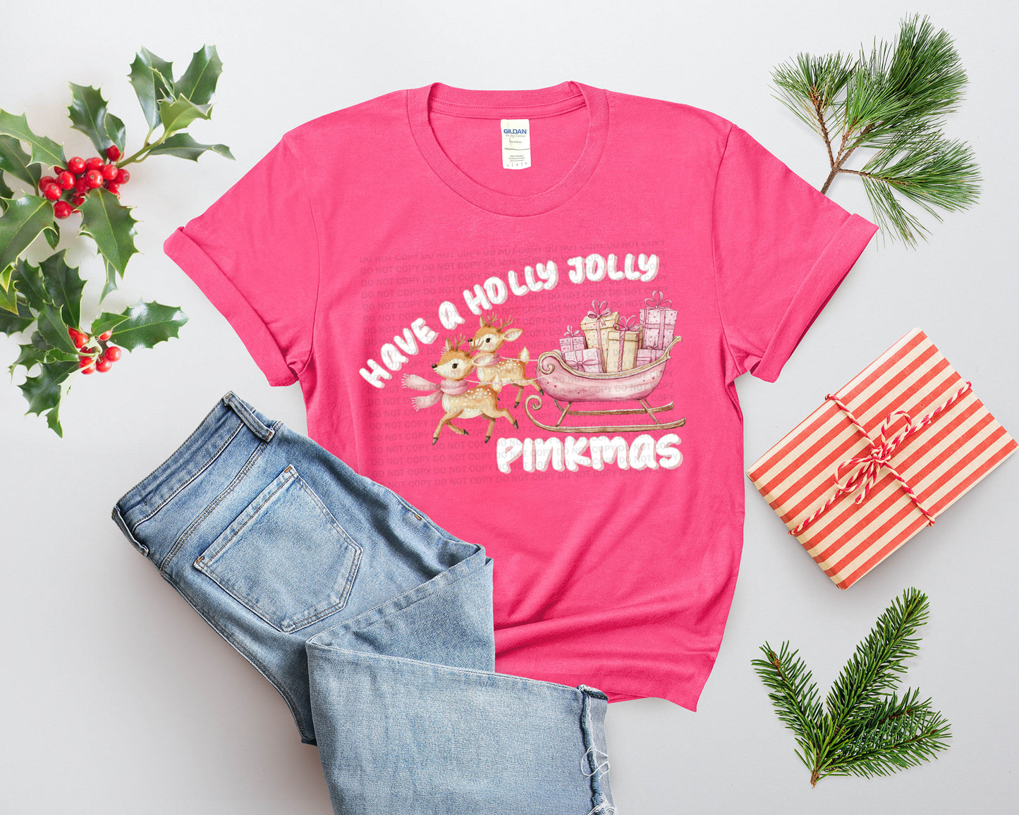 Have A Holly Jolly Pinkmas Sleigh