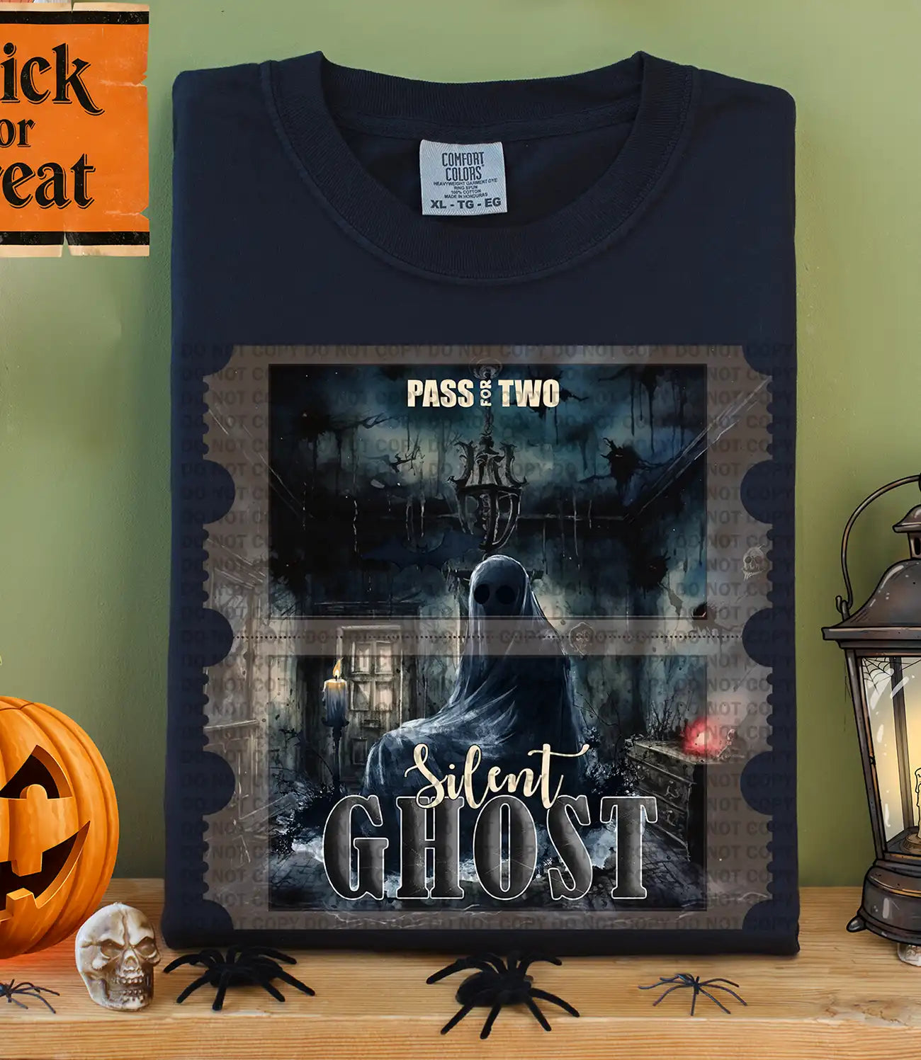 Pass For Two You And Silent Ghost Halloween Ticket