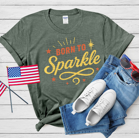 Born to Sparkle Retro Design