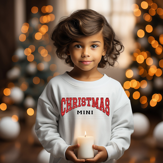 Christmas Mini Red Faux Embroidery Sequins