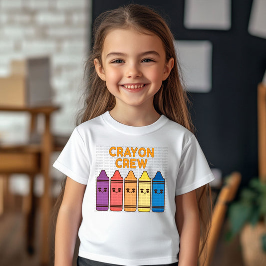 Crayon Crew Cute Crayon with Purple
