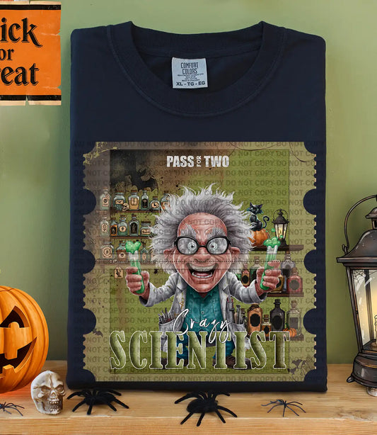 Pass For Two You And Crazy Scientist Halloween Ticket