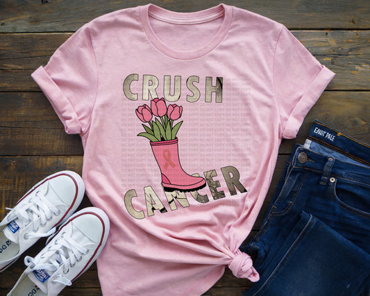 Crush Cancer Tulip Boot