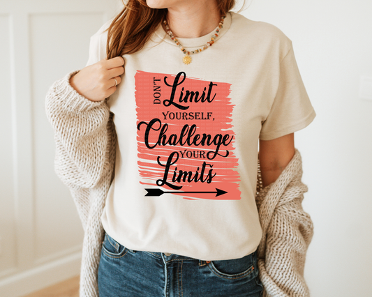 Don't Limit Yourself Challenge Your Limits With Background Typography
