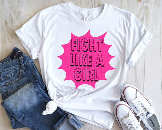 Fight Like A Girl Pink Pow