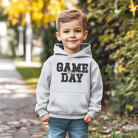 Game Day Mini Faux Embroidery Sequins Black