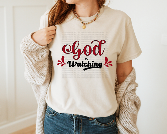 God Is Watching Typography