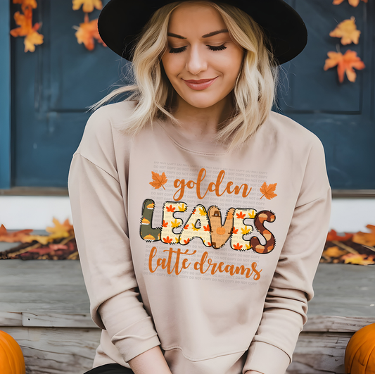 Golden Leaves Latte Dreams