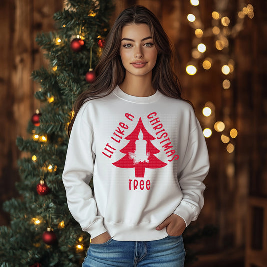 Lit Like A Christmas Tree - Red