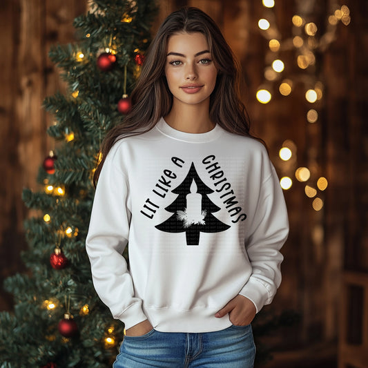 Lit Like A Christmas - Black