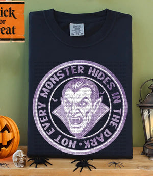 Not Every Monster Hides In The Dark - Purple Vampire