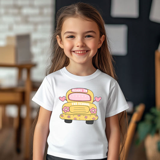 Ready To Rule The School Pink Yellow Bus