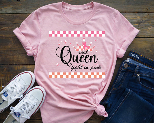 Real Queen Fight In Pink Crown And Pink Ribbon