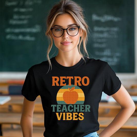 Retro Teacher Vibes Design