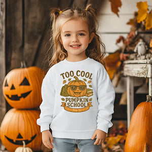 Pre-K Too Cool Pumpkin School Rustic Distress