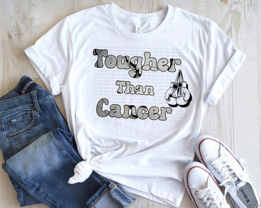 Tougher Than Cancer Cracked Stone Boxing Gloves