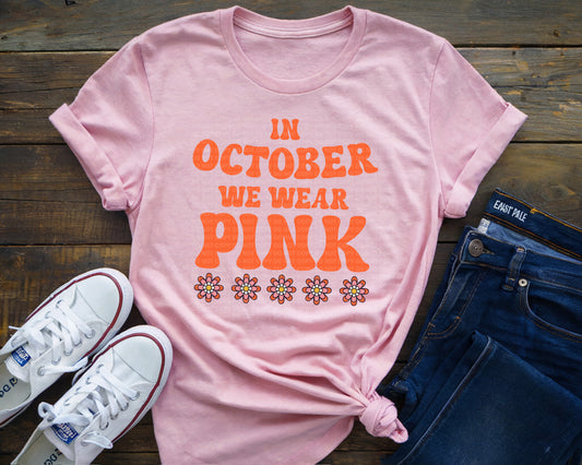 We wear pink retro groovy