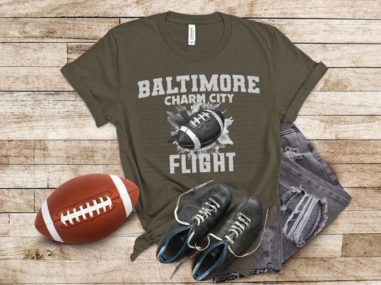 Baltimore Charm City Flight Fan Phrase Football