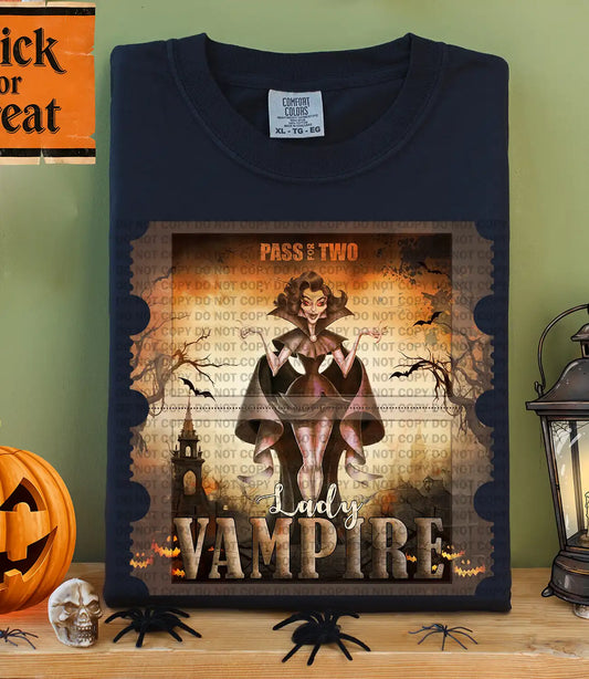 Pass For Two You And Lady Vampire Halloween Ticket