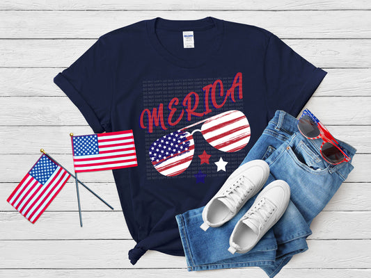 Merica Shades And Stars