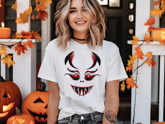 Vampire Face Black Red